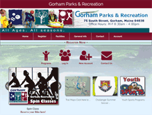 Tablet Screenshot of gorhamrec.com